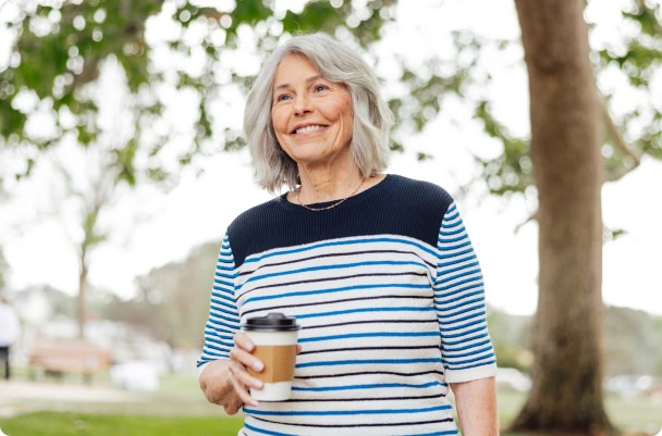 woman with coffee